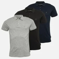 Sale French Connection Herre 3 pak jersey polo skjorter Multi 1 Flerfarvet