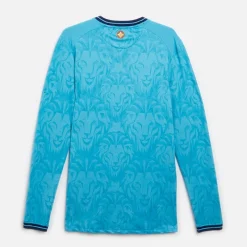 Clearance Castore Herre AC Athletic Club Bilbao Pro Langærmet Udebanetrøje Ingen Sponsor Blå Atoll