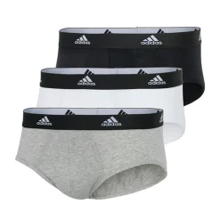 Clearance adidas Herre Active Flex Bomuld Tre Pak Trusser Sort /​ Hvid /​ Grå Flerfarvet