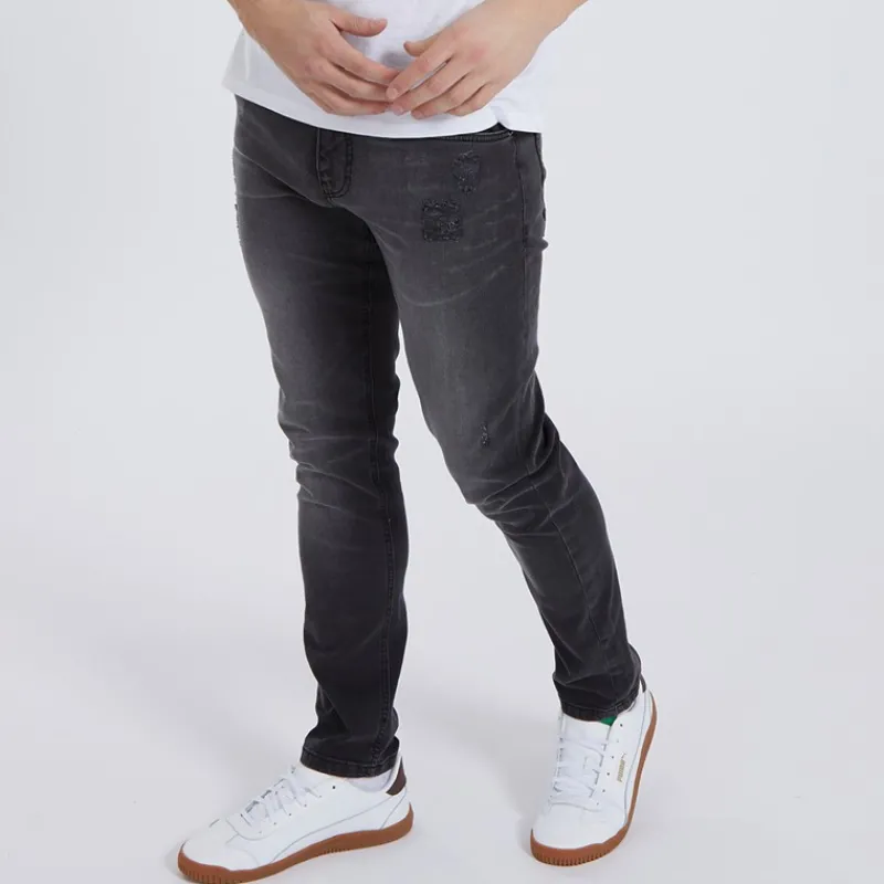 Discount Bench Herre Afspændte Koniske Jeans Vintage Sort
