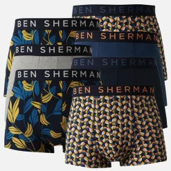 Clearance Ben Sherman Herre Alberto Boxer shorts Flerfarvet