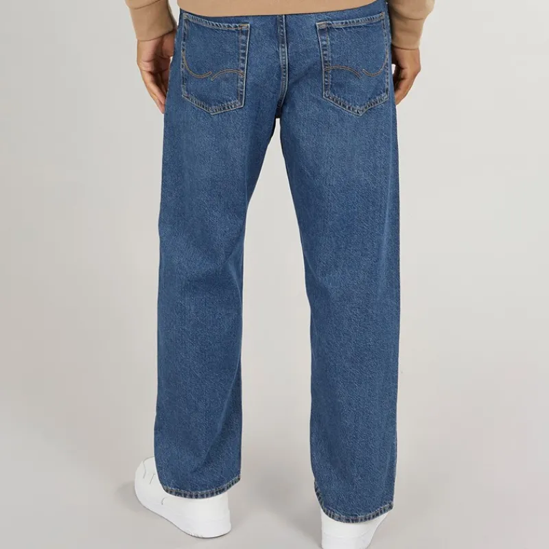 Outlet JACK & JONES Herre Alex SQ 741 Baggy Fit Jeans Mellemblå Blå