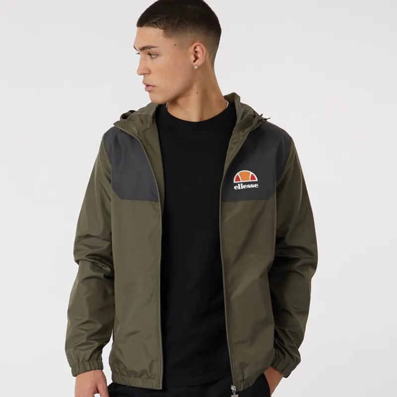 Best Ellesse Herre Anatolio Windrunner Jakke Khaki kakigrøn