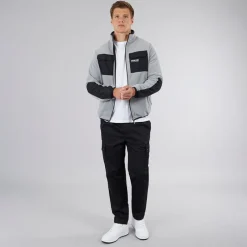 New Bench Herre Anders Funnel Neck Fleece Circular Grå