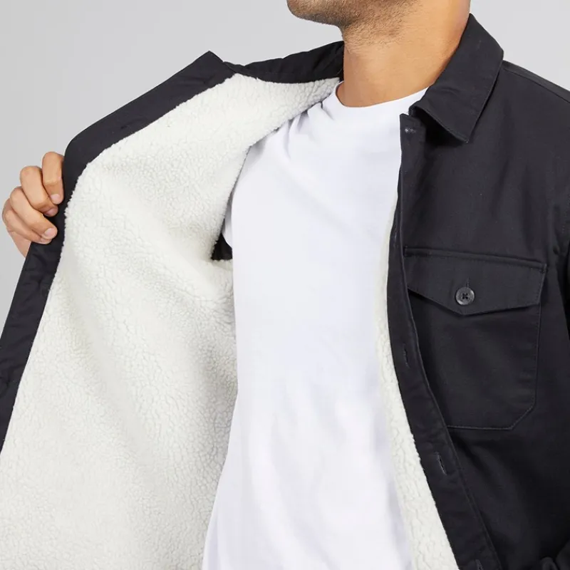 French Connection Herre Arbejdsmand Borg Overshirt Marine Marineblå