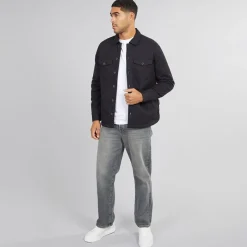 French Connection Herre Arbejdsmand Borg Overshirt Marine Marineblå