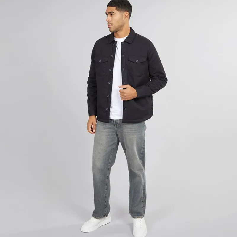 French Connection Herre Arbejdsmand Borg Overshirt Marine Marineblå