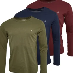 JACK & JONES Herre Archie T-shirts med lange ærmer Flerfarvet