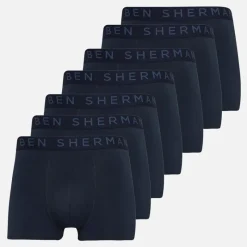 Hot Ben Sherman Herre Arley syv pak boxer trusser Navy