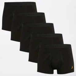 New Brave Soul Herre Arlo Fem Pak Boksershorts Sort