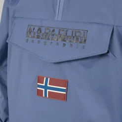 New Napapijri Herre Arper Lite Anorak Blue Infinity Blå