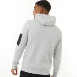 Clearance Brave Soul Herre Array Hoodie Lysegrå Melange Lysegrå Mergel