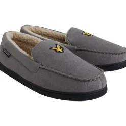 Discount Lyle And Scott Vintage Herre Aspen Moccasin Tøfler Griffin Grå