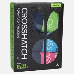 Sale Crosshatch Herre Astral Tre Pak Boksers Navy