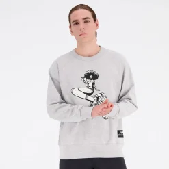 Hot New Balance Herre Athletics Engy Saint Ange Cool Piger Sweatshirt Athletic Grå