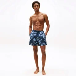 Clearance Tommy Hilfiger Herre Badeshorts Blomster Tropisk AOP Desert Sky