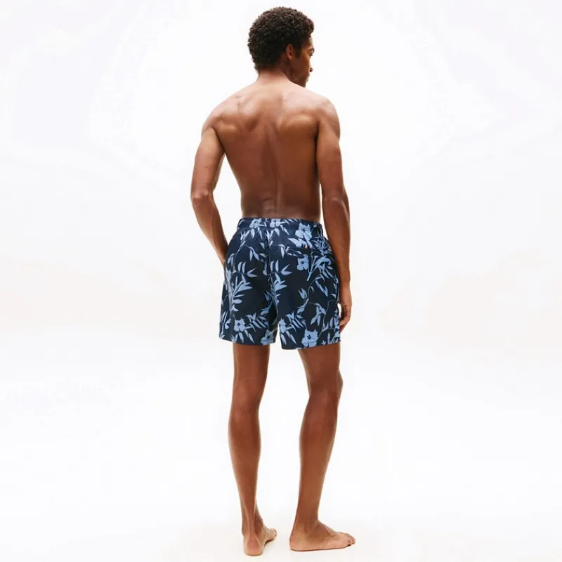 Clearance Tommy Hilfiger Herre Badeshorts Blomster Tropisk AOP Desert Sky