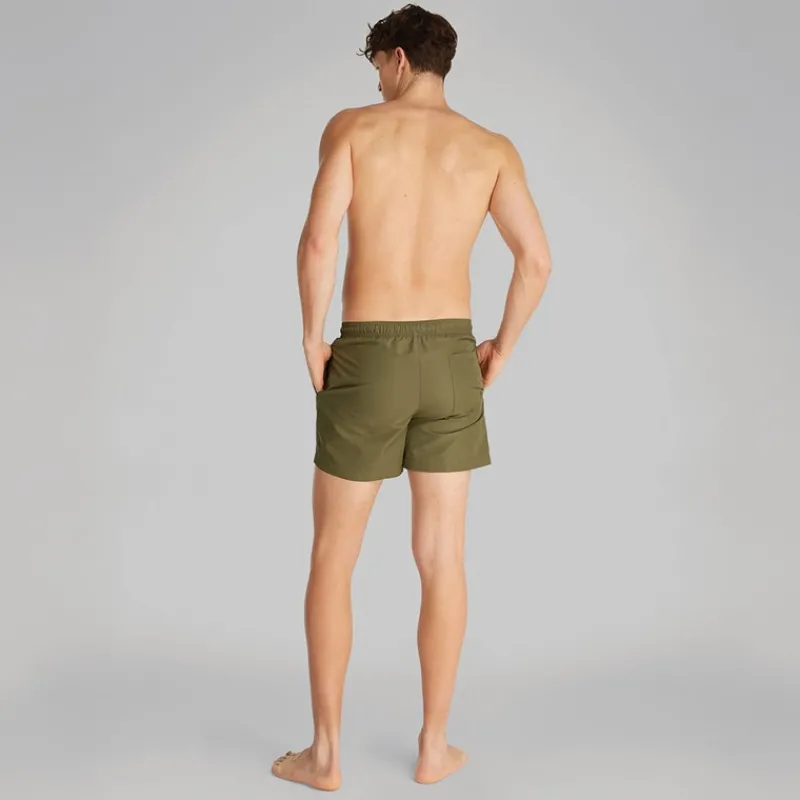 Online Calvin Klein Jeans Herre Badeshorts Brændt Oliven