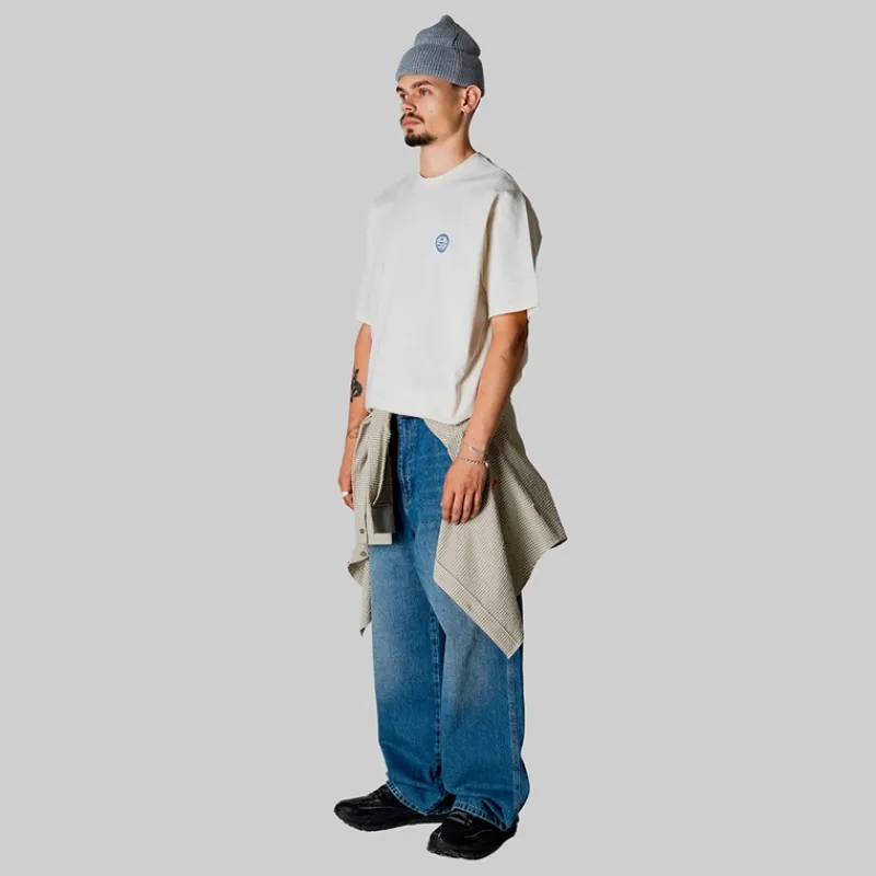 Clearance Woodbird Herre Baine Dim Sum T-shirt Off White