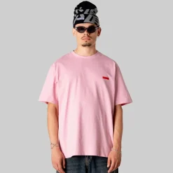 Sale Woodbird Herre Baine Grundlagt T-shirt Dusty Rose Lyserød
