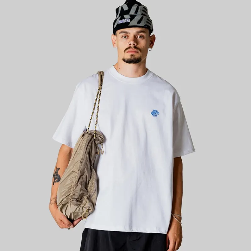 Sale Woodbird Herre Baine Koi Levering T-shirt Hvid