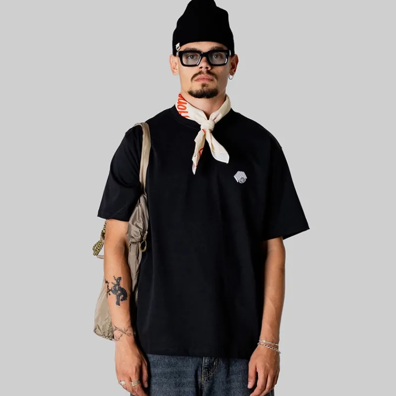 New Woodbird Herre Baine Koi Levering T-shirt Sort