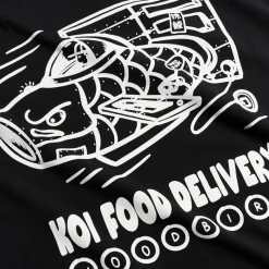 New Woodbird Herre Baine Koi Levering T-shirt Sort