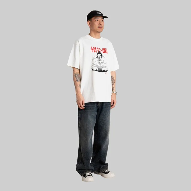 Discount Woodbird Herre Baine Sumo T-shirt Off White Off-white