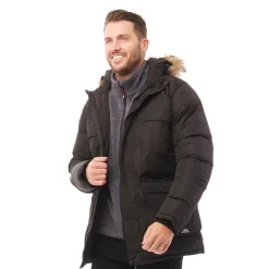 Hot Trespass Herre Baldwin Isoleret Vandafvisende Parka Sort