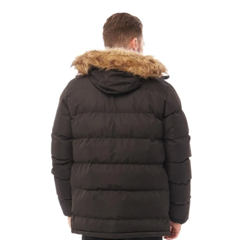 Hot Trespass Herre Baldwin Isoleret Vandafvisende Parka Sort