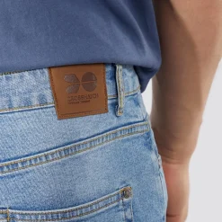 Online Crosshatch Herre Bandol Jeans med lige pasform Lys vask Lyseblå