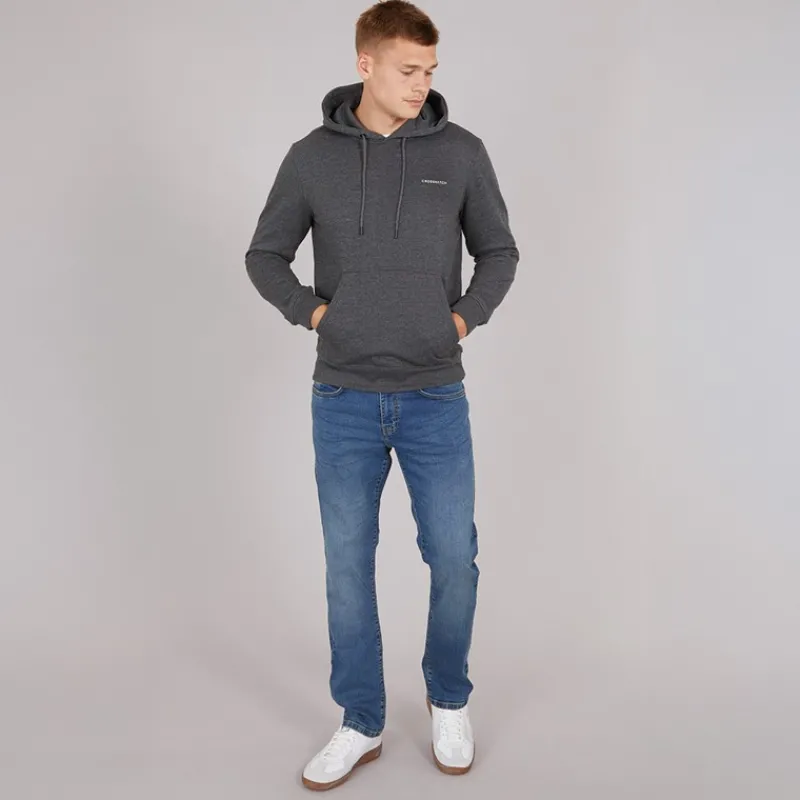 Best Crosshatch Herre Bandol Jeans Med Lige Ben Blå Blå