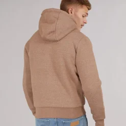 Clearance Bench Herre Baraz Borg Foret Hættetrøje Taupe Marl Brun mergel