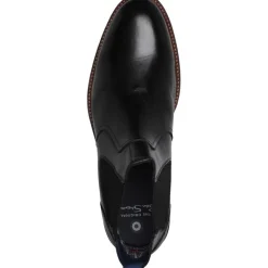 New Ben Sherman Herre Baron Læder Chelsea Støvler Sort