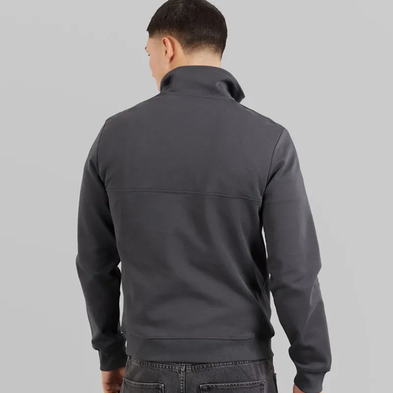 New Napapijri Herre Bastien 1/2 Lynlås Sweatshirt Dark Grey Solid