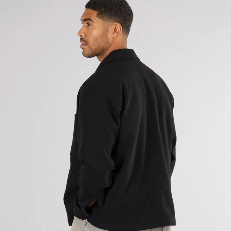 Outlet JACK & JONES Herre Baxter Overshirt Sort