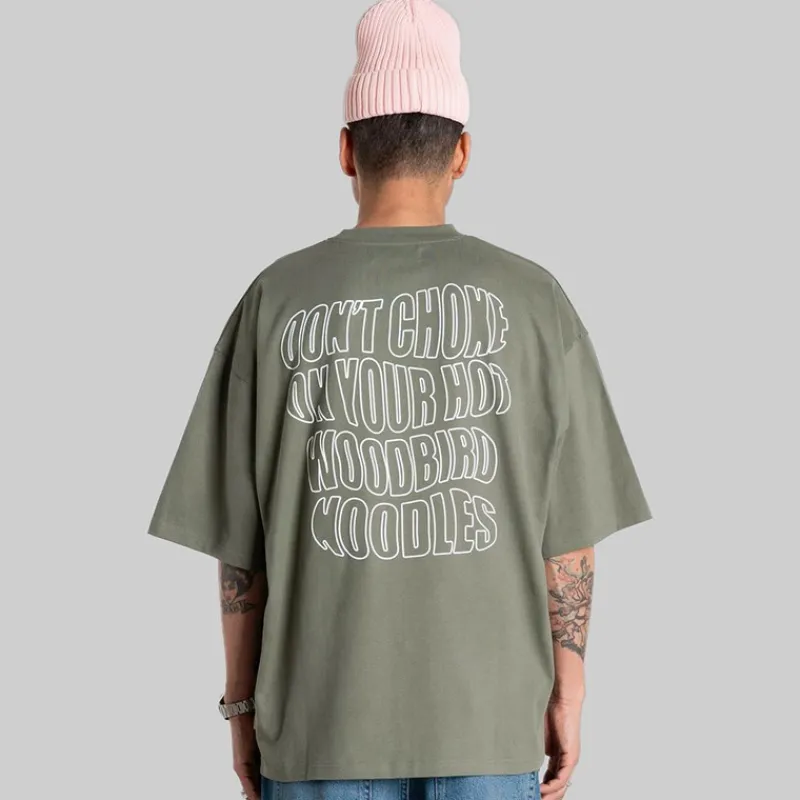 Best Woodbird Herre Beam Wobble T-shirt Grå Grøn Grey-Green