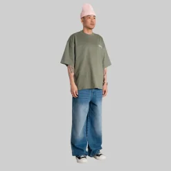 Best Woodbird Herre Beam Wobble T-shirt Grå Grøn Grey-Green