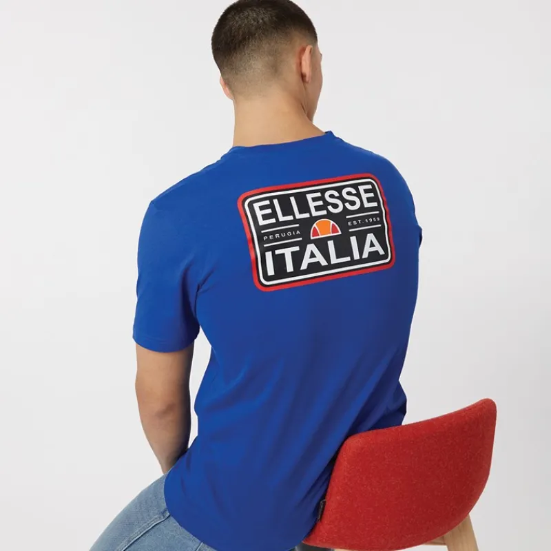 Discount Ellesse Herre Benzina Heritage Baglogo T-shirt Kongeblå Blå
