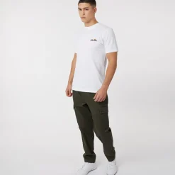 Hot Ellesse Herre Benzina Heritage Ryg Logo T-shirt Hvid