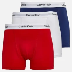 Clearance Calvin Klein Herre bomuld stretch tre boxer pak underbukser /Rød Hvid