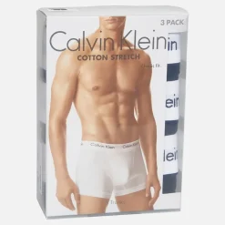 Calvin Klein Herre Bomuld Stretch Tre Pak Boxer Trusser /​/​ Sort