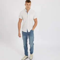 Clearance Bench Herre Bowdon Skjorter med korte ærmer beige