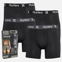 Best Hurley Herre Boxer-Shorts 4-pak Sort