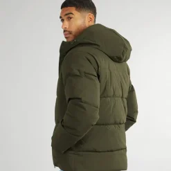 Discount JACK & JONES Herre Brady Hætte Dunjakke Rosin Grøn