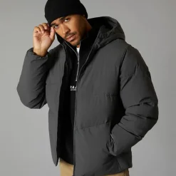 Outlet JACK & JONES Herre Brady Hætte Puffer Asphalt Grå