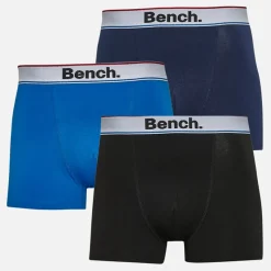 Best Bench Herre Brayan Tre Pak Boxer Shorts Royal / Sort / Navy