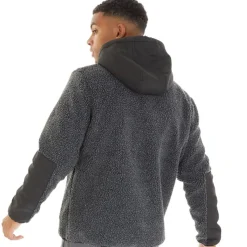 Bench Herre Brecon Lynlås Sherpa Fleece Melange Sort