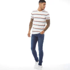 New Crosshatch Herre Buraca Slim Fit Jeans Stonewash Denim