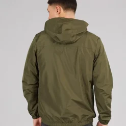 New Ellesse Herre Callum Anorak Jakke Khaki kakigrøn